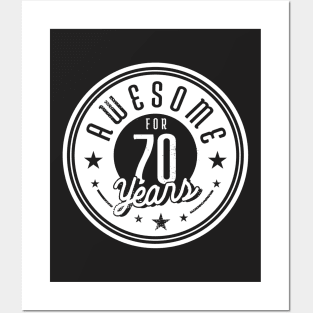 Vintage Awesome for 70 Years // Retro 70th Birthday Celebration W Posters and Art